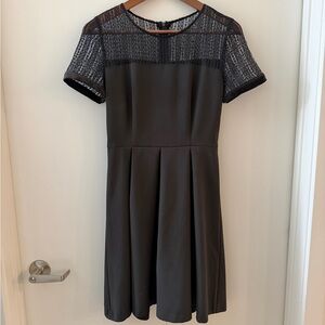 Elegant Black Lace Mini Dress